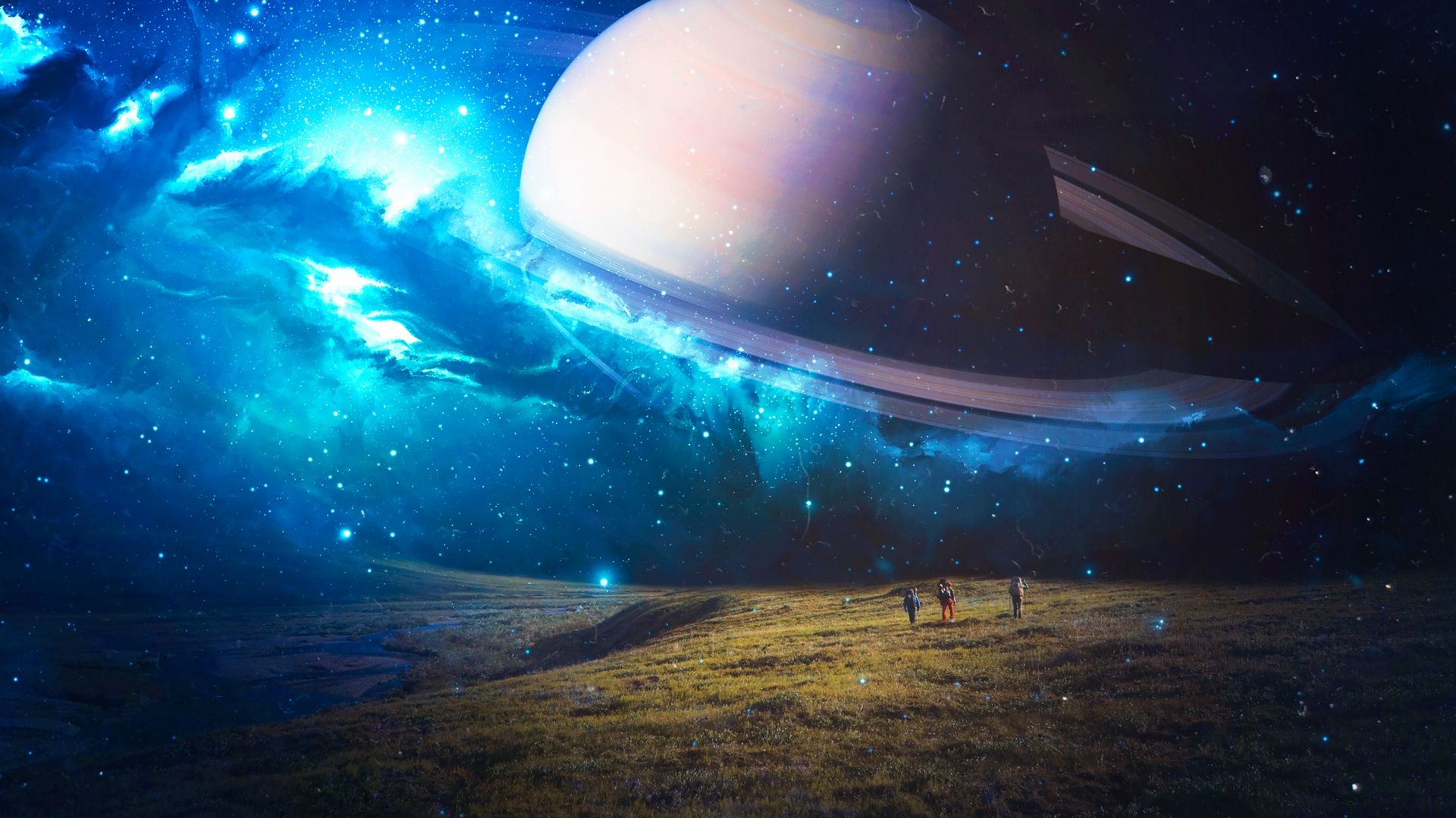 1920x1080 Exploring Wallpaper 4K, Saturn, Planet, Surreal