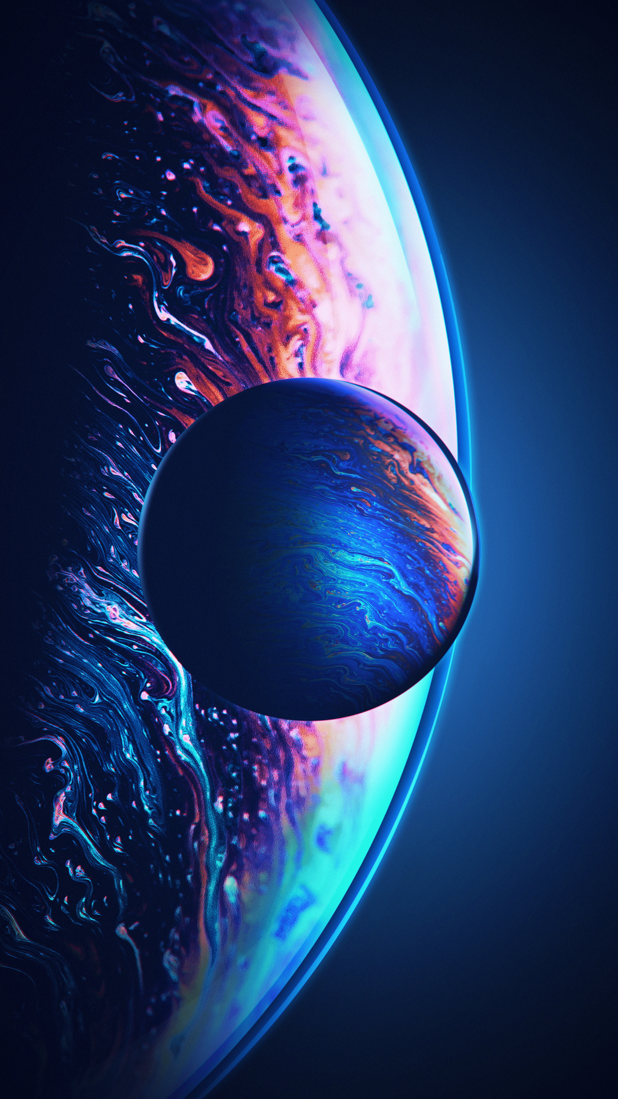 2160x3840 Wallpaper Earth, Space, Graphics, Water, Liquid, Background Free Image