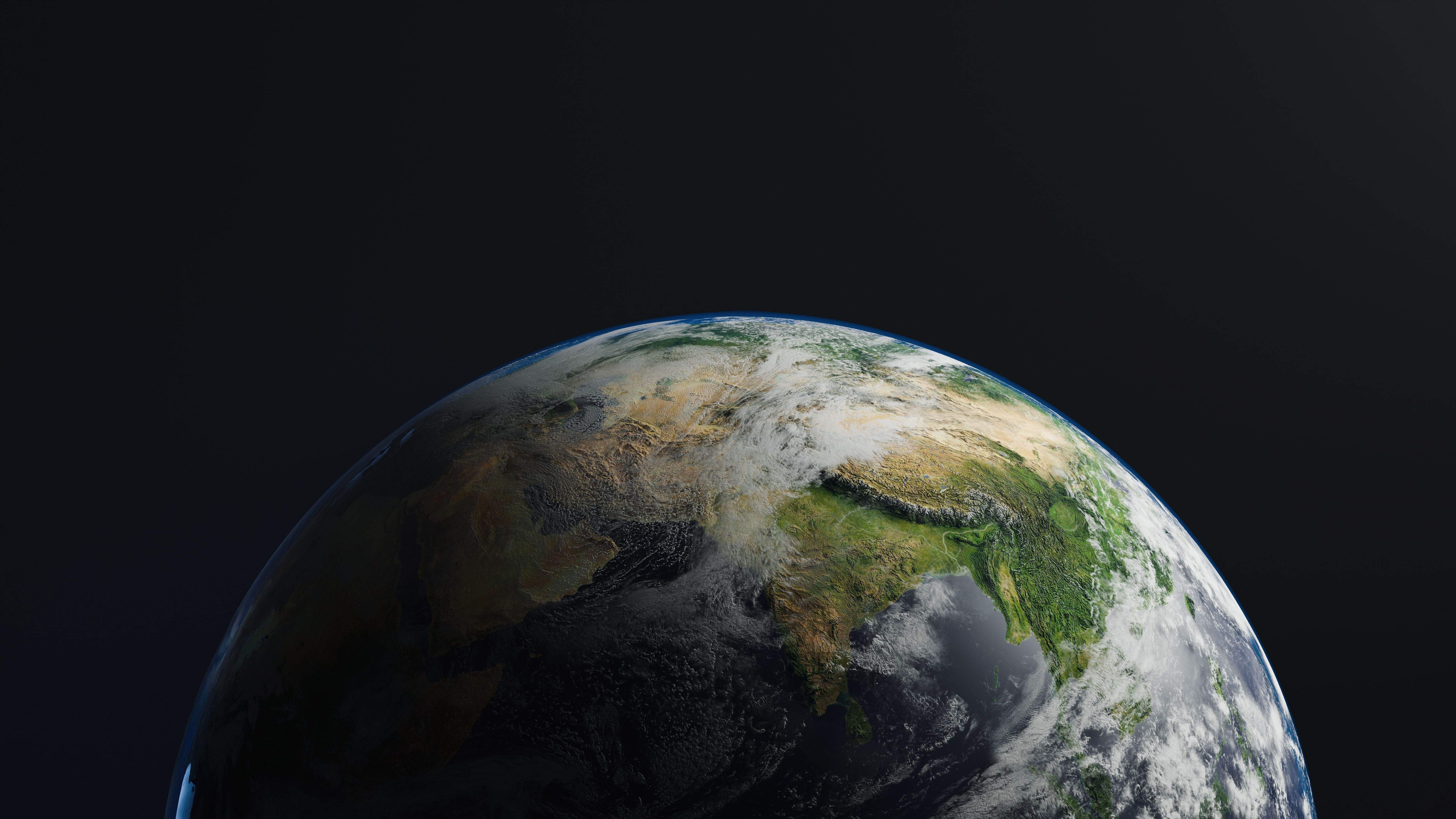 5760x3240 A Planet With Clouds And Water Wallpaper, HD Digital Universe Wallpaper, 4k Wallpaper, Image, Background, Photos and Picture