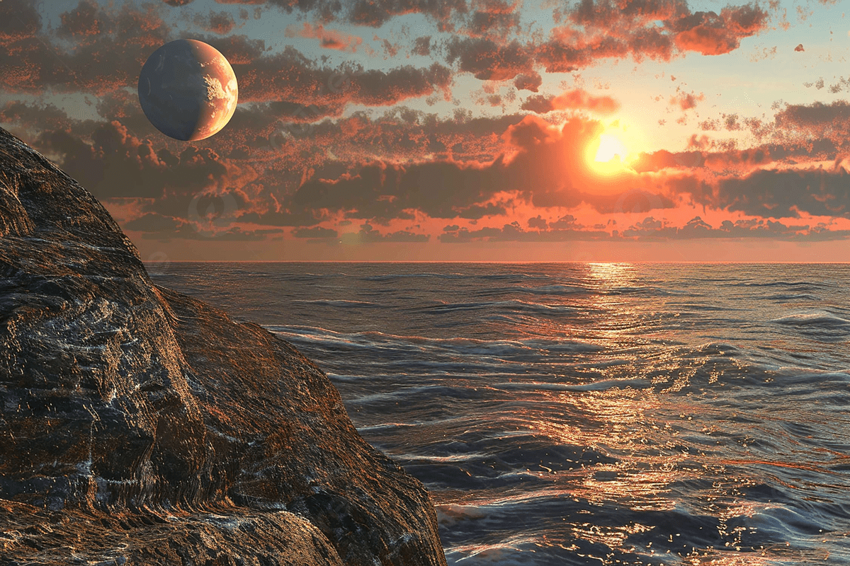 1200x800 Earth Sunset Horizon Nature Ocean Rock Sky Water Sea Background, Beautiful, Water, Sky Background Image And Wallpaper for Free Download