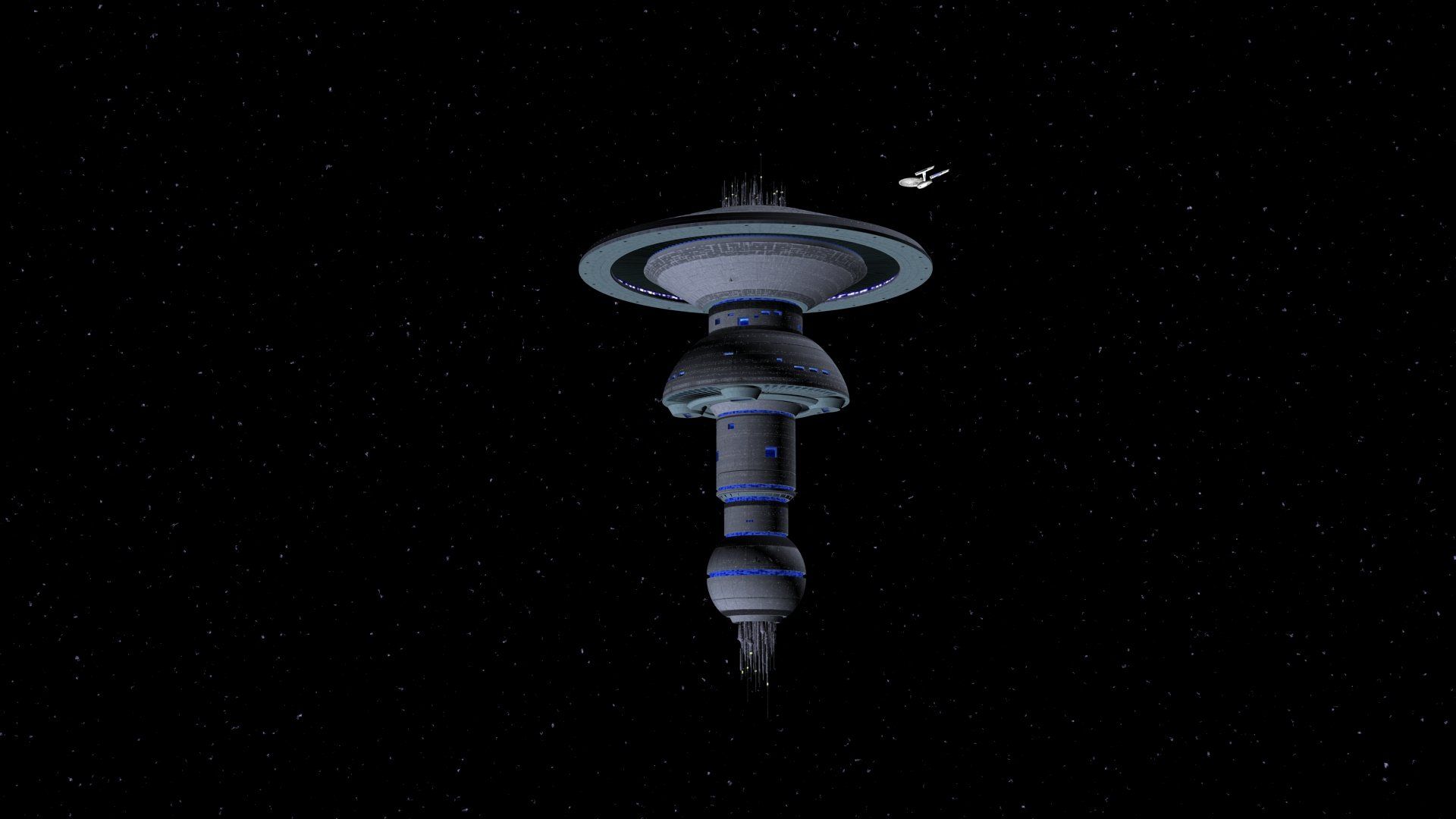 1920x1080 Deep Space Starbase