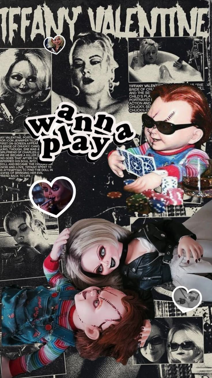 736x1308 chucky #chuckyandtiffany #tiffanyvalentine #wallpaper #october31st #halloween #horror #grunge #movies #childsplay #horroraesthetic