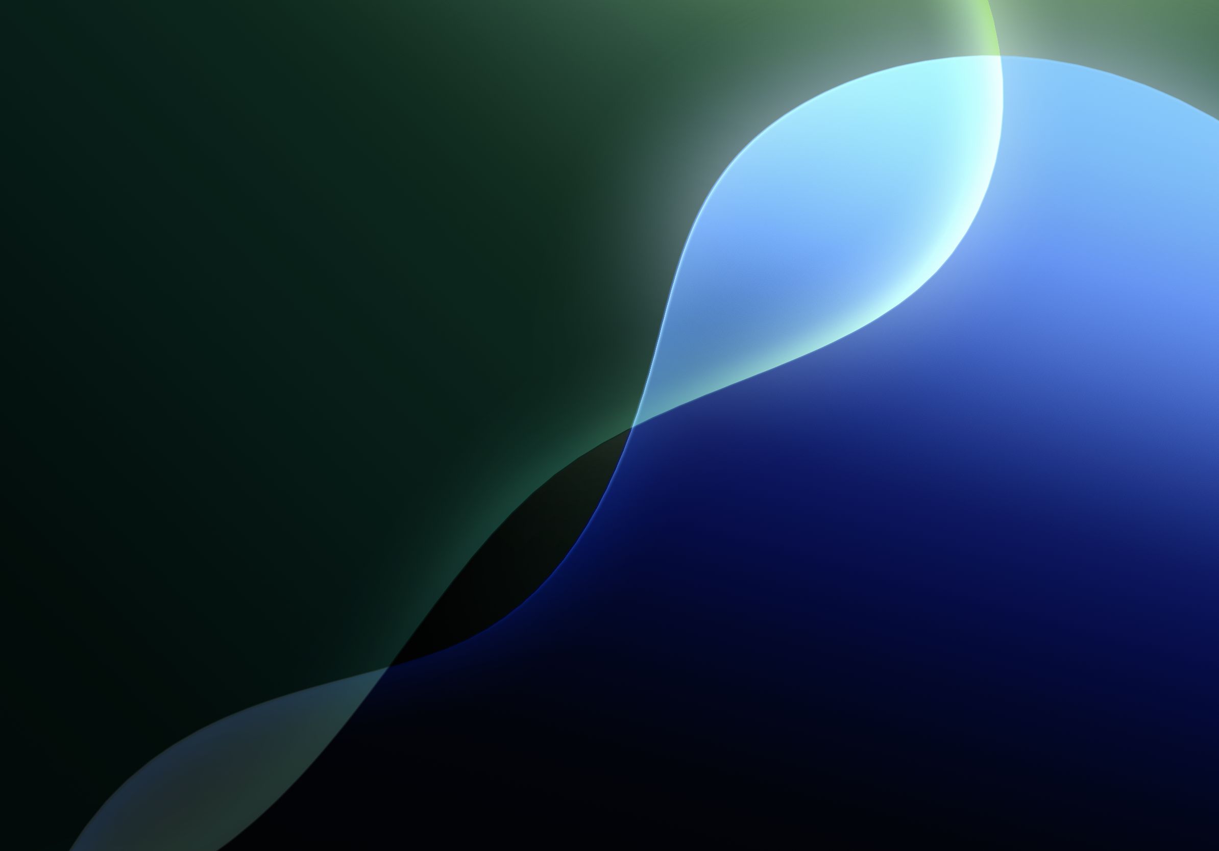 2388x1668 iPadOS 18 Green Wallpaper