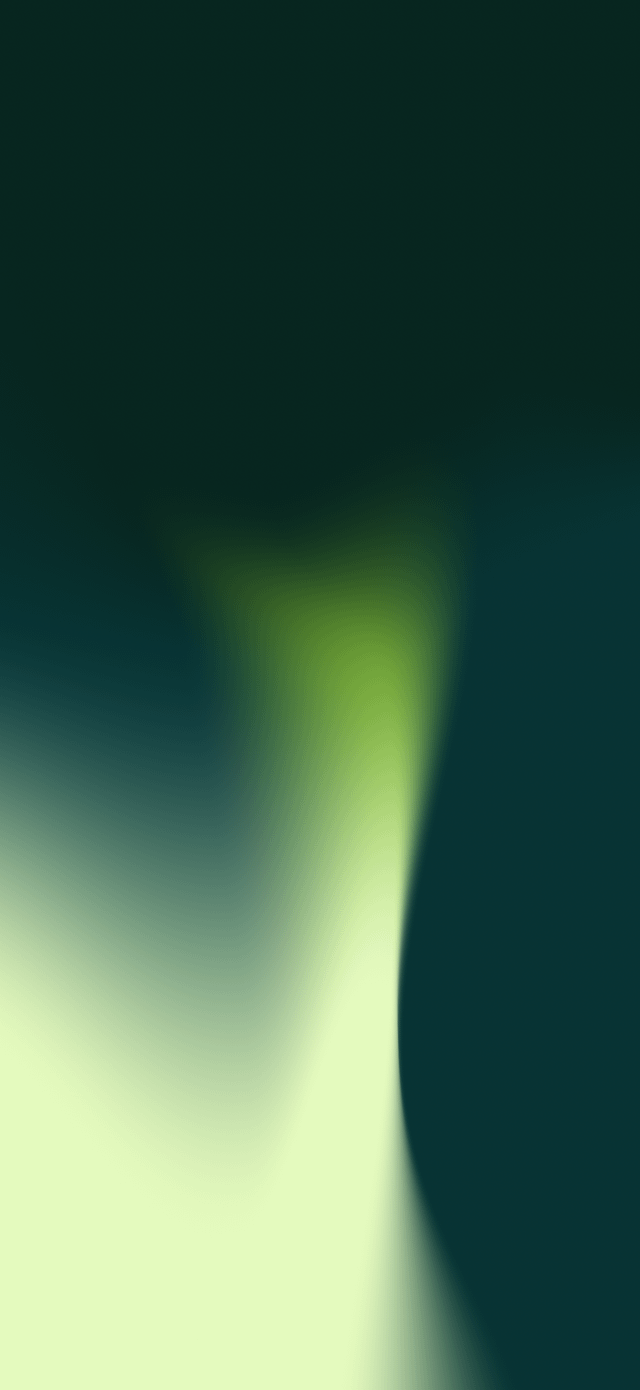640x1390 Minimalist iPhone and iPad wallpaper in green gradient colors