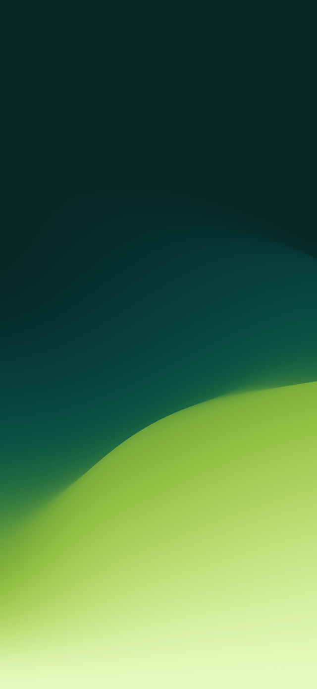 640x1390 Minimalist iPhone and iPad wallpaper in green gradient colors
