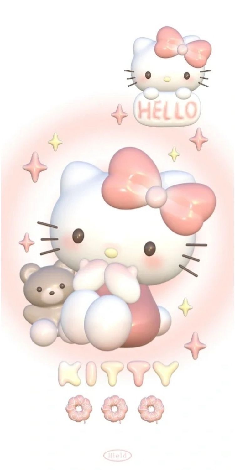 750x1500 3D Sanrio Wallpaper