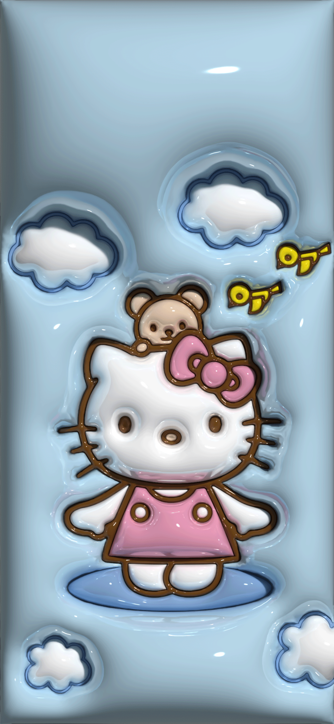1125x2436 3D Sanrio Wallpaper