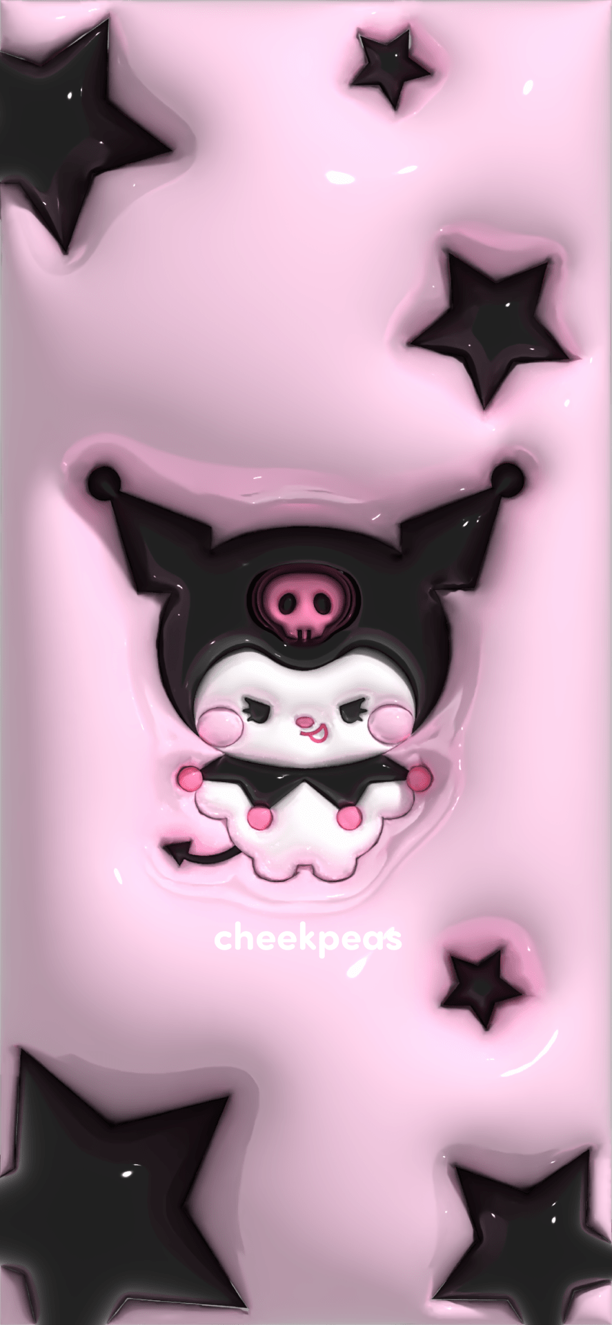 887x1920 Sanrio 3D Wallpaper