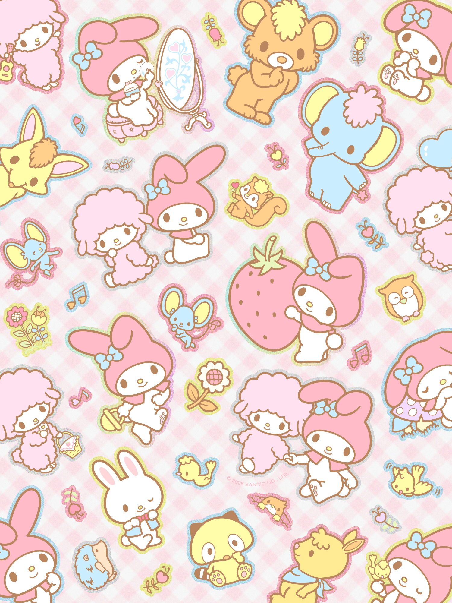 1500x2000 Sanrio Character Wallpaper