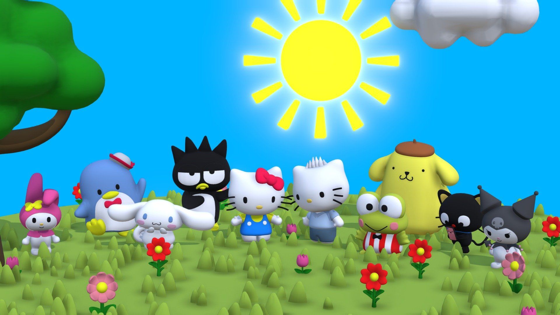 1920x1080 Hello Kitty and Friends model by Jacob Berger [4de80f5]