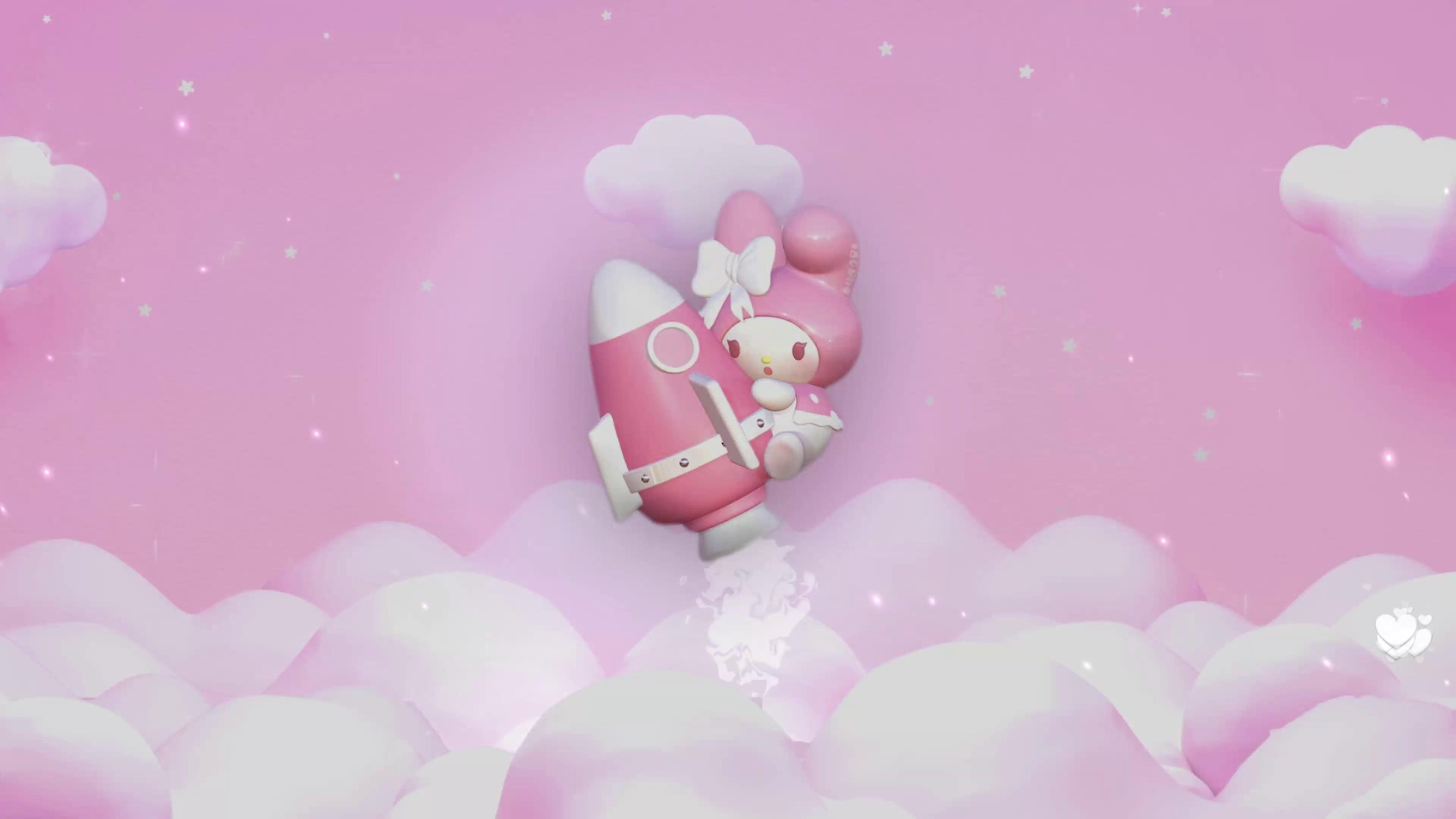 3840x2160 Sanrio in Space Live Wallpaper