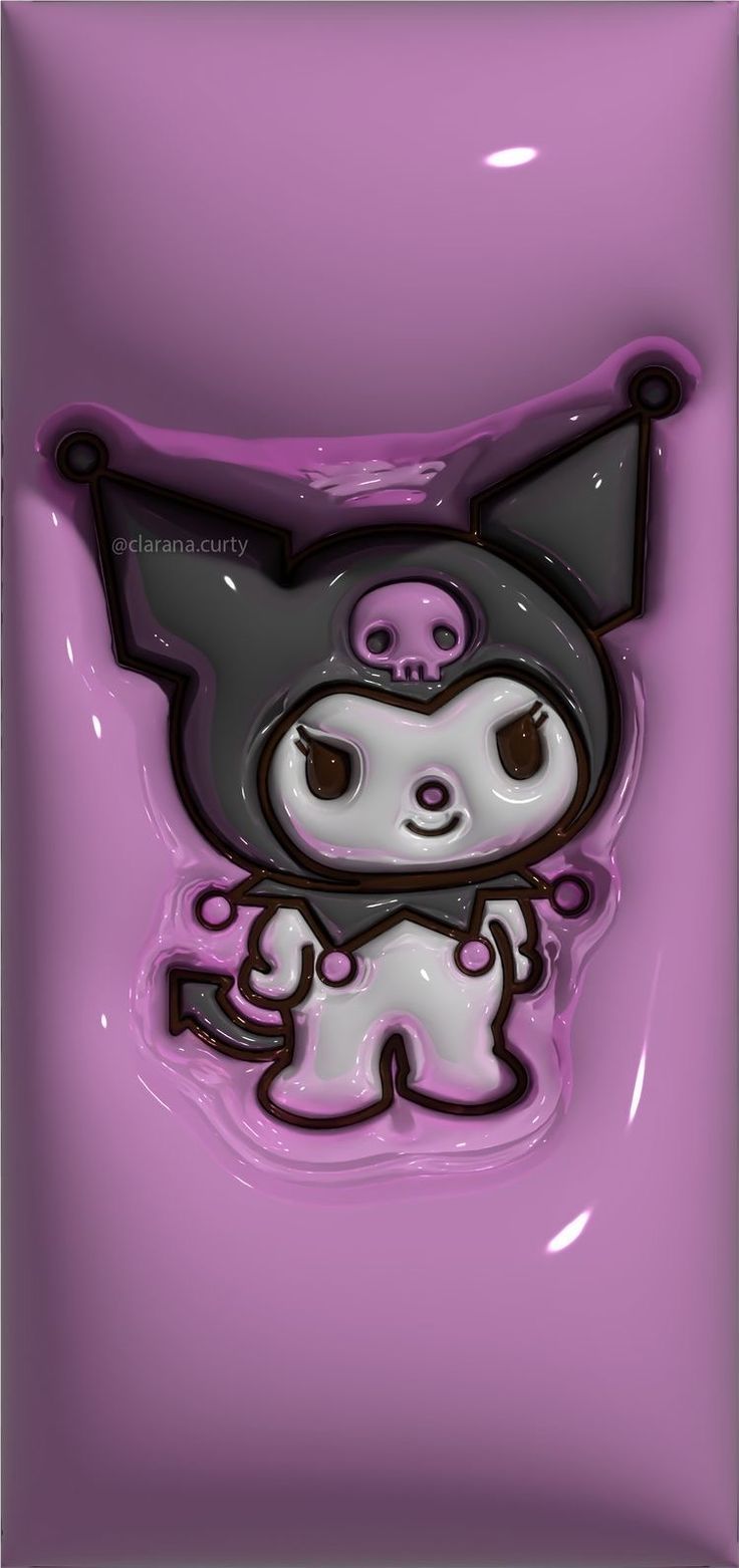 736x1562 Kuromi wallpaper ipad 3D. Sanrio wallpaper 3D, Kuromi jelly wallpaper, 3D wallpaper cute