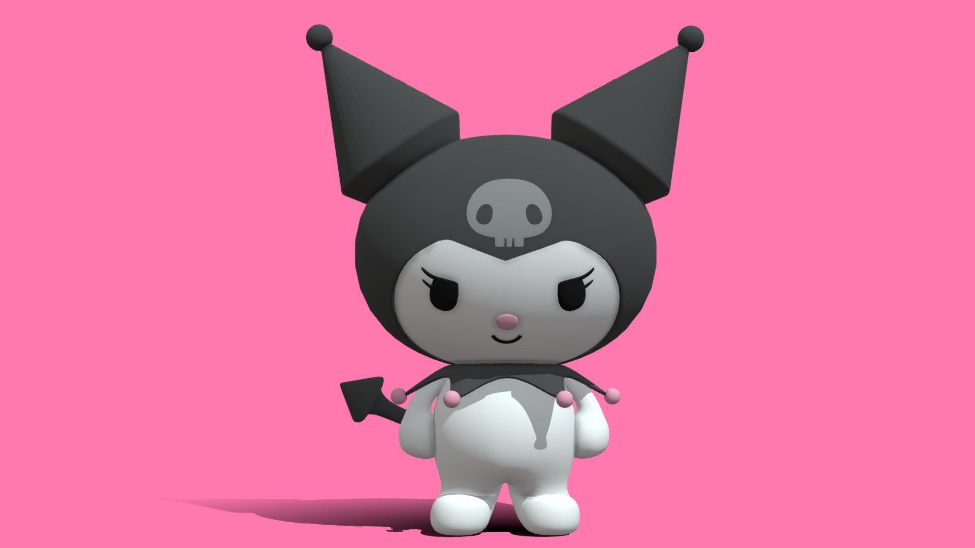 1920x1080 Sanrio Kuromi 3D Model model by Jacob Berger [b76c85a]