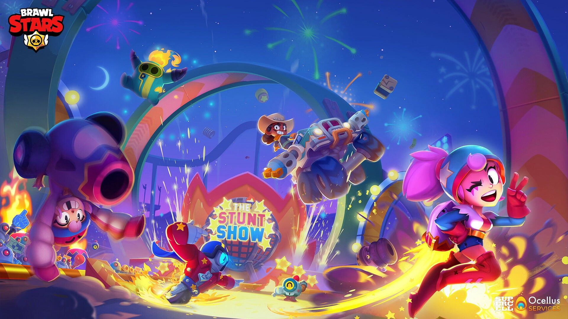 1920x1080 Dynamike Brock Jessie Bull Colt Nita HD Brawl Stars Wallpaper