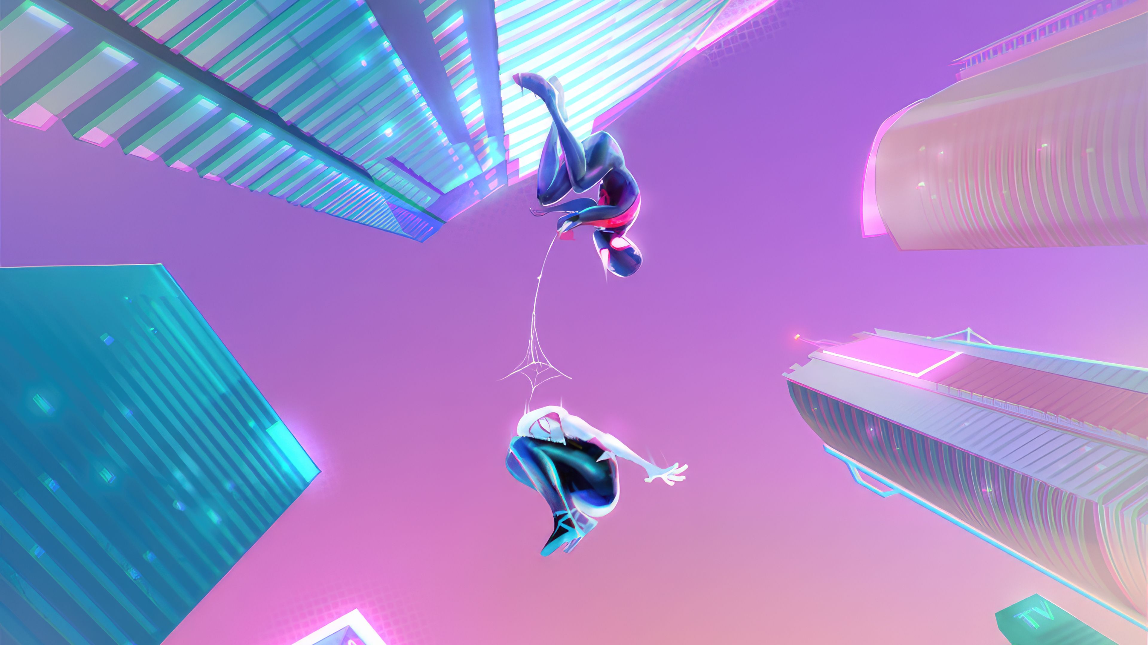 3840x2160 Miles Morales And Gwen Stacy Dynamic Wallpaper, HD Superheroes Wallpaper, 4k Wallpaper, Image, Background, Photos and Picture
