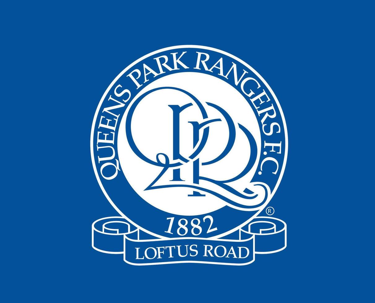 1212x980 Queens Park Rangers Club Logo Symbol White Premier League Football Abstract Design Vector Illustration With Blue Background