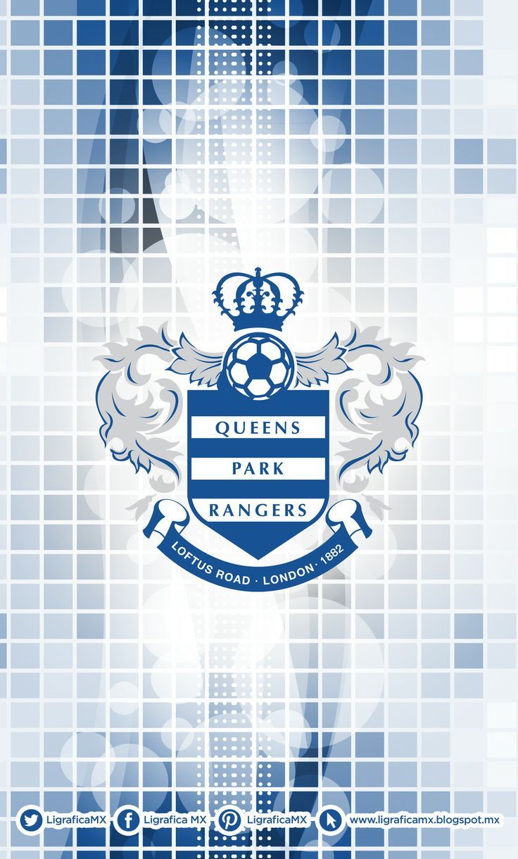 736x1220 Queens Park Rangers Logo on Blue and White Mosaic Tile. Deporte, Guarda bosque