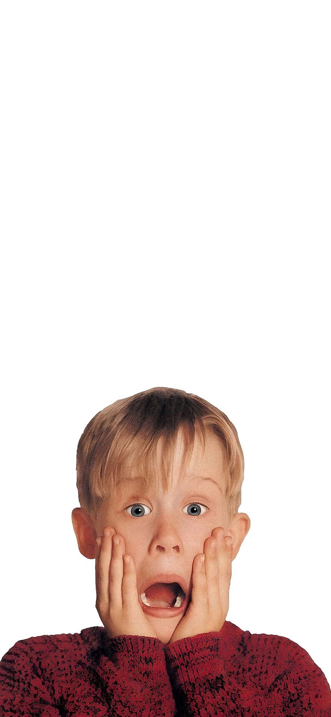 1326x2868 Home Alone Kevin McCallister Scream Wallpaper