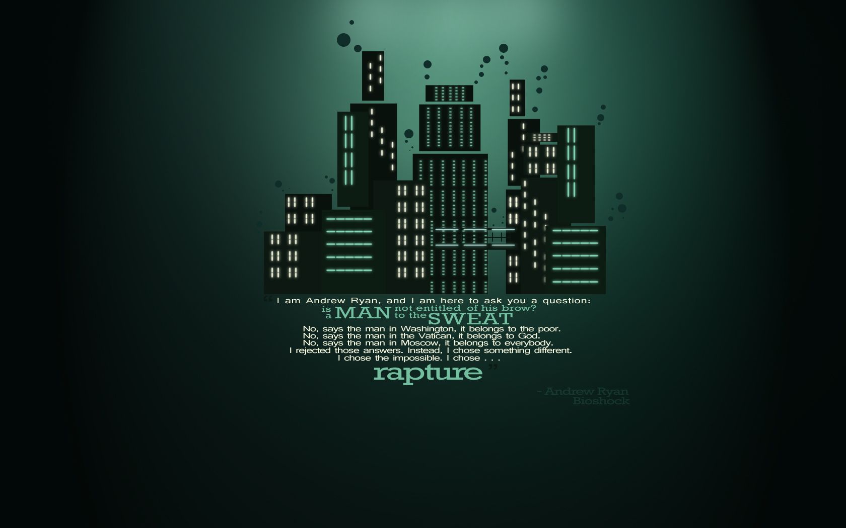 1680x1050 Andrew Ryan Quotes. QuotesGram