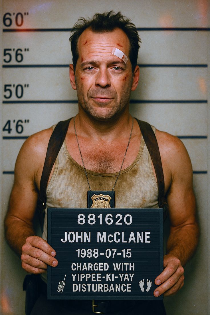 736x1104 Mugshot portrait of John McClane from Die Hard