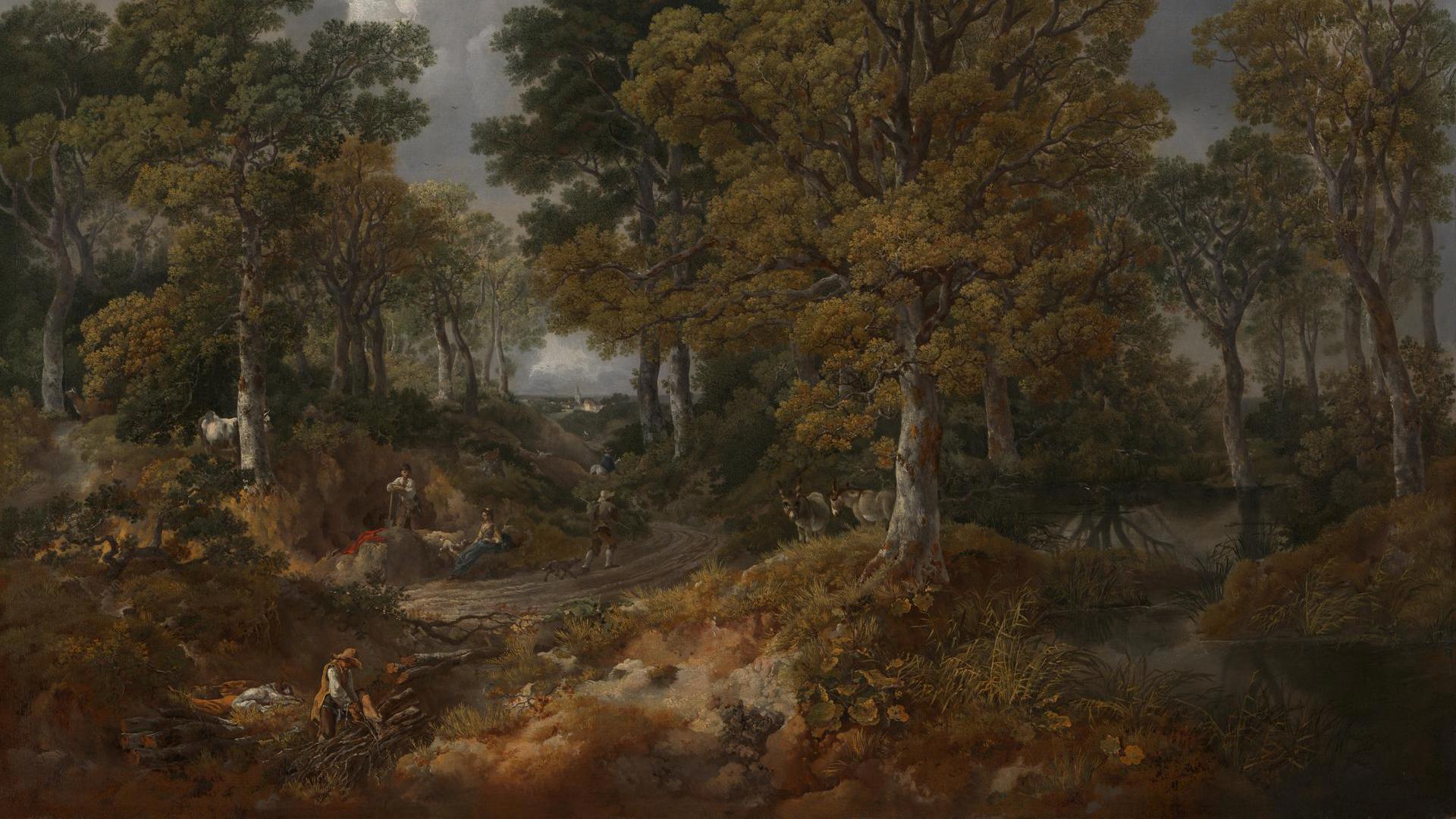 1920x1080 Thomas Gainsborough. Cornard Wood, near Sudbury, Suffolk. NG925. National Gallery, London