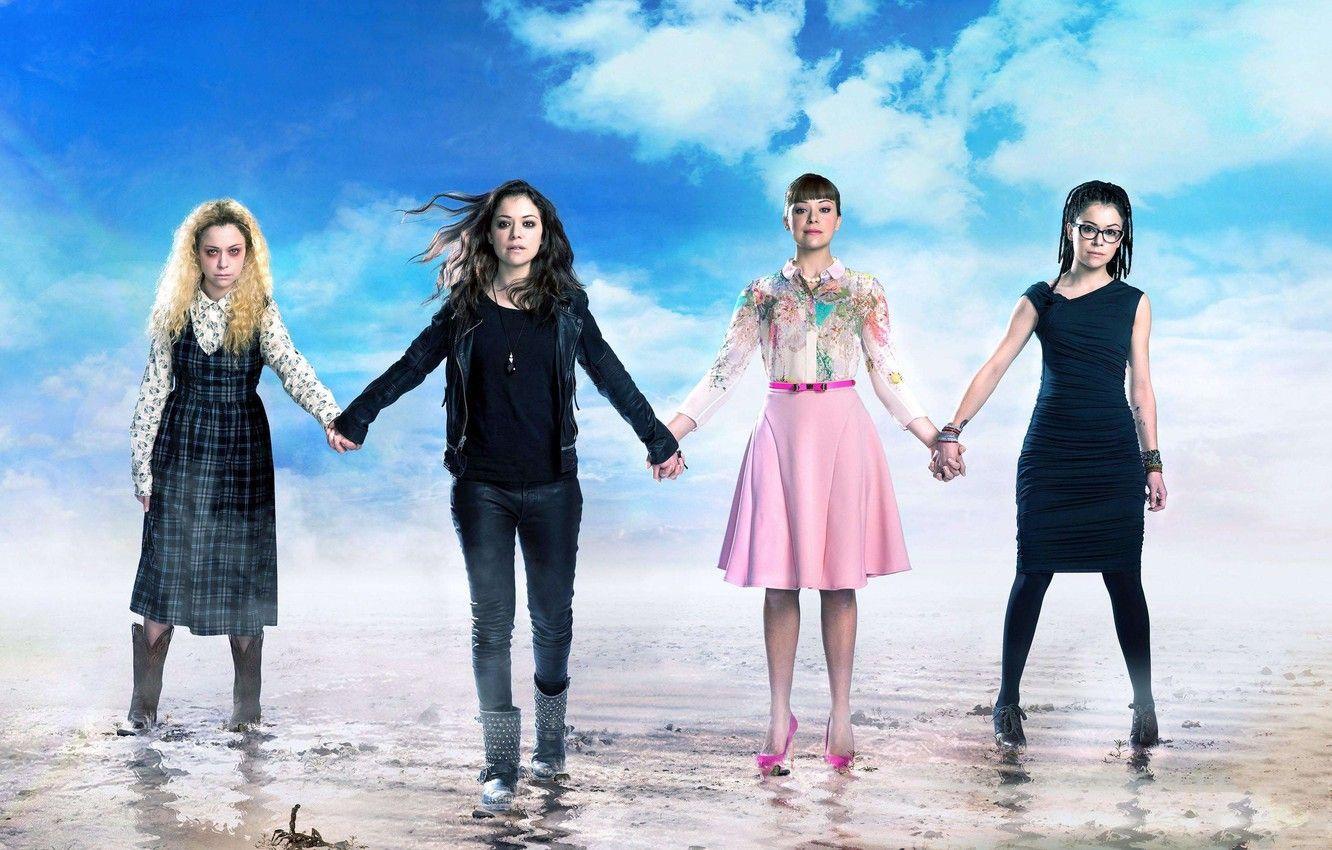 1332x850 Wallpaper actors, Orphan Black, The series, Dark child, the sky