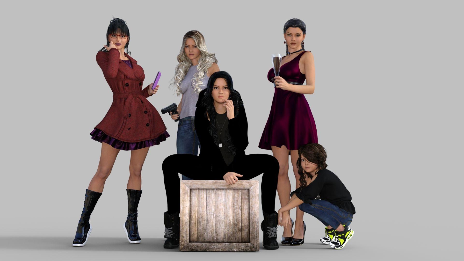 1920x1080 Orphan Black Clones. DAZ3D GalleryD Models and 3D Software
