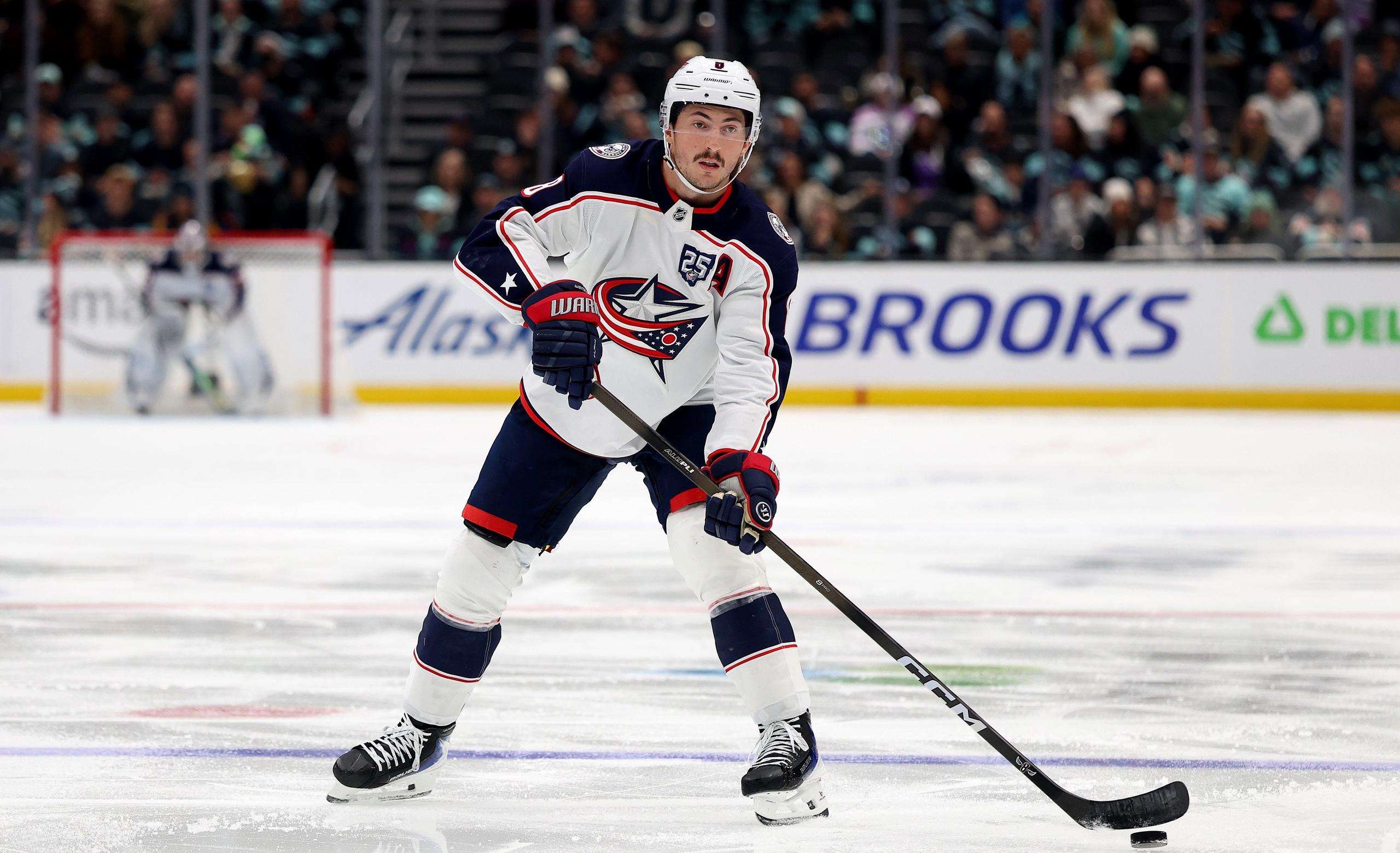 2560x1560 Zach Werenski Face Zach Werenski Autographed Columbus Blue Jackets 8X10 Photo