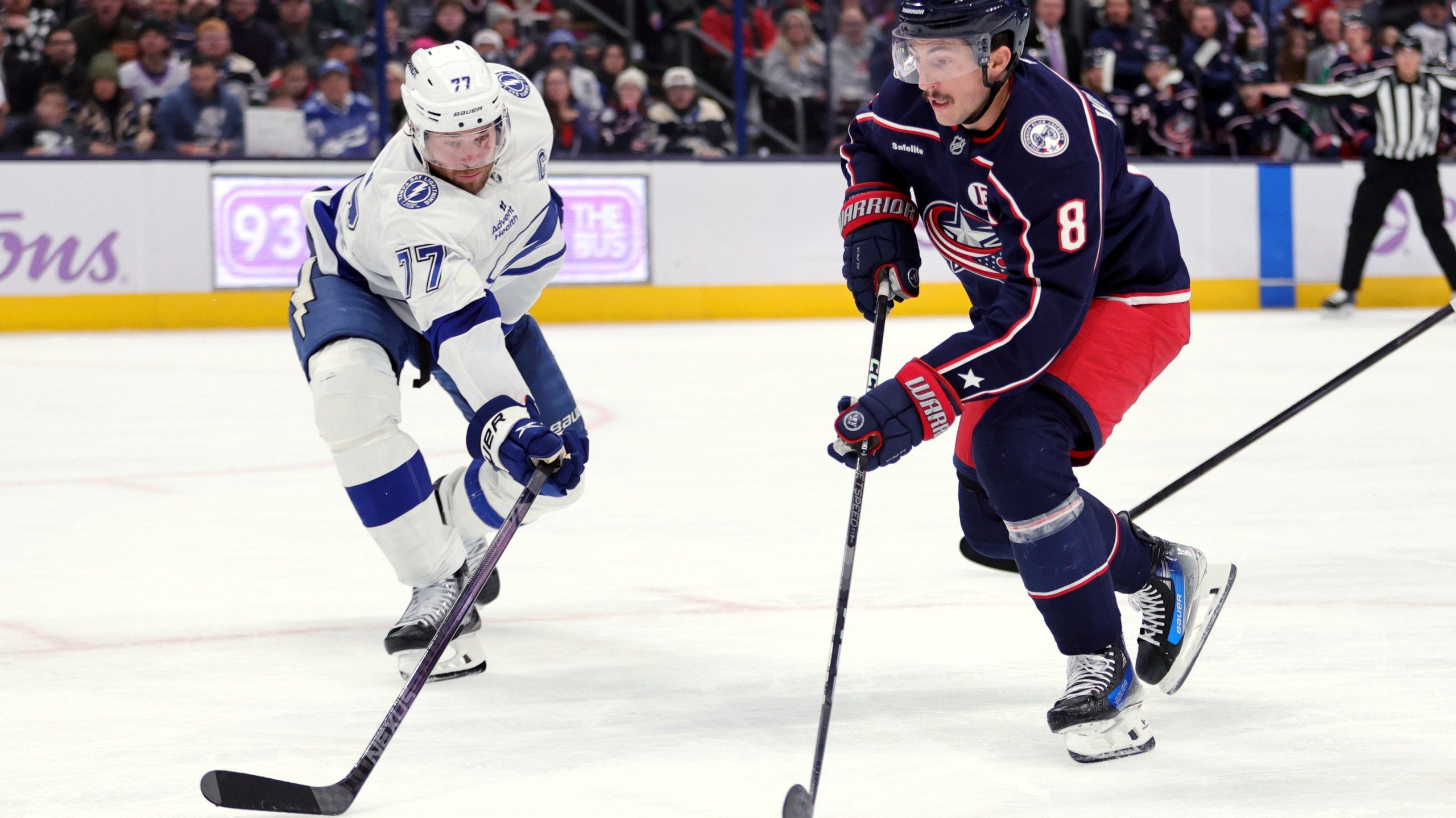 2560x1440 Zach Werenski's Goal In OT And 5 Point Game Helps Blue Jackets To 7 6 Win Over Lightning