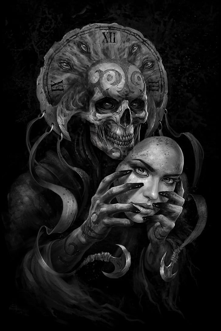728x1092 Wallpaper topeng wajah HD unduh gratis