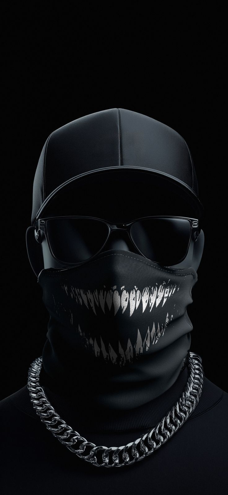 736x1595 Black swag wallpaper. Mask man wallpaper, Black mask logo, Dark edgy