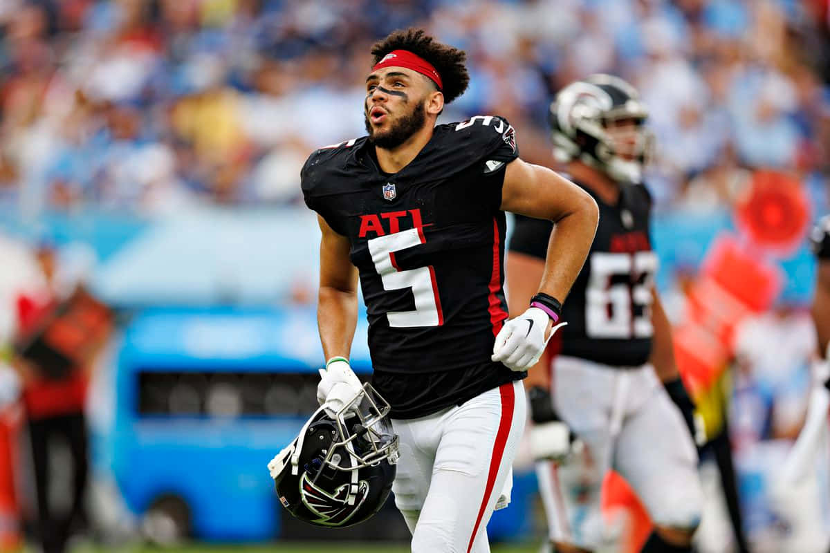 1200x800 Download Drake London Atlanta Falcons Game Day Wallpaper