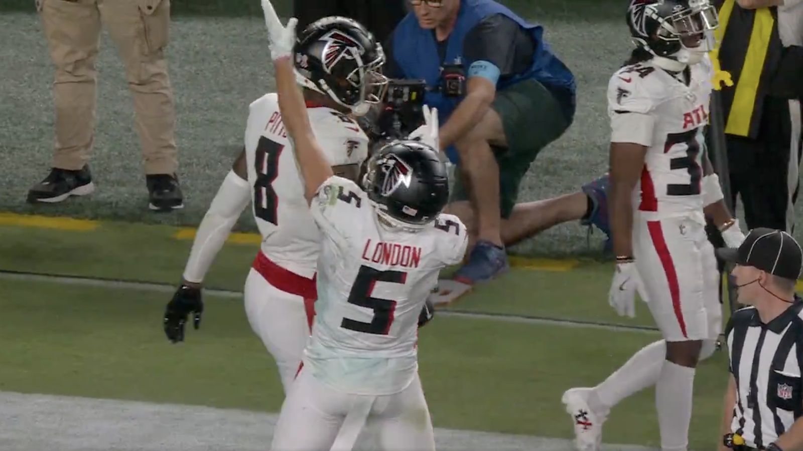 1600x900 Falcons coach addresses Drake London's controversial celebration