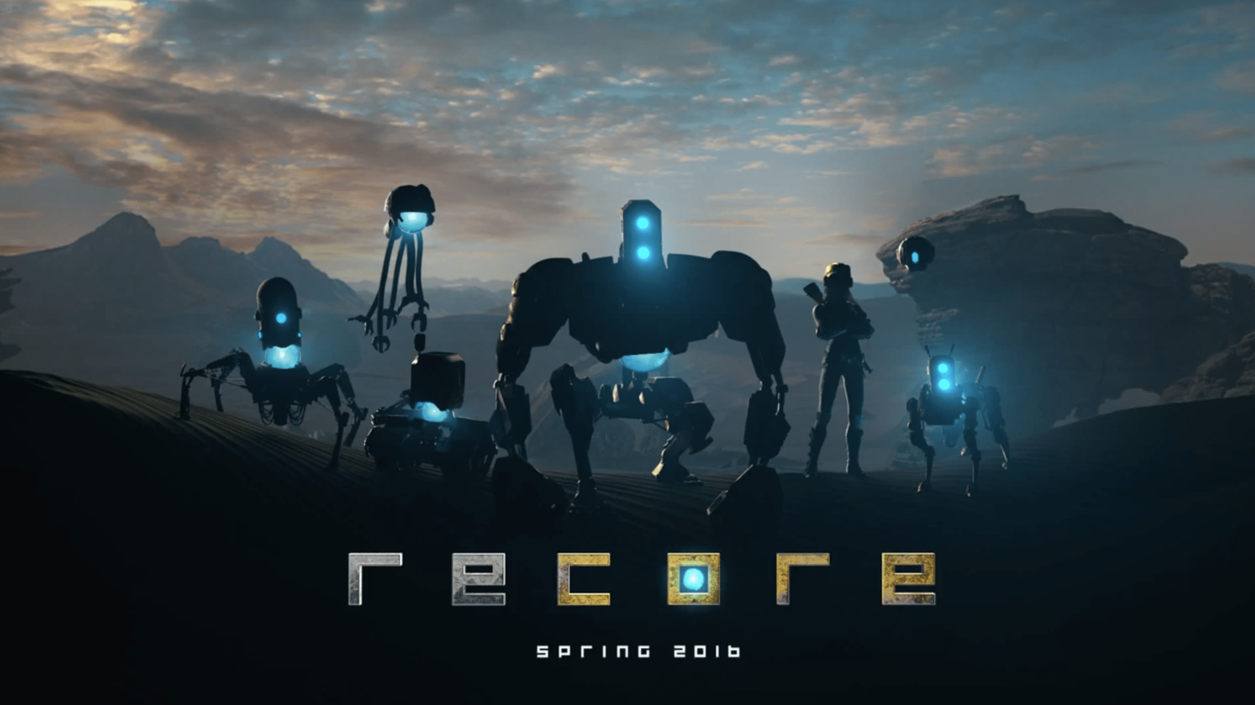 2540x1428 ReCore Game Heroes Wallpaper: Joule and Robot Companions Mack, Seth, Duncan in HDx1428