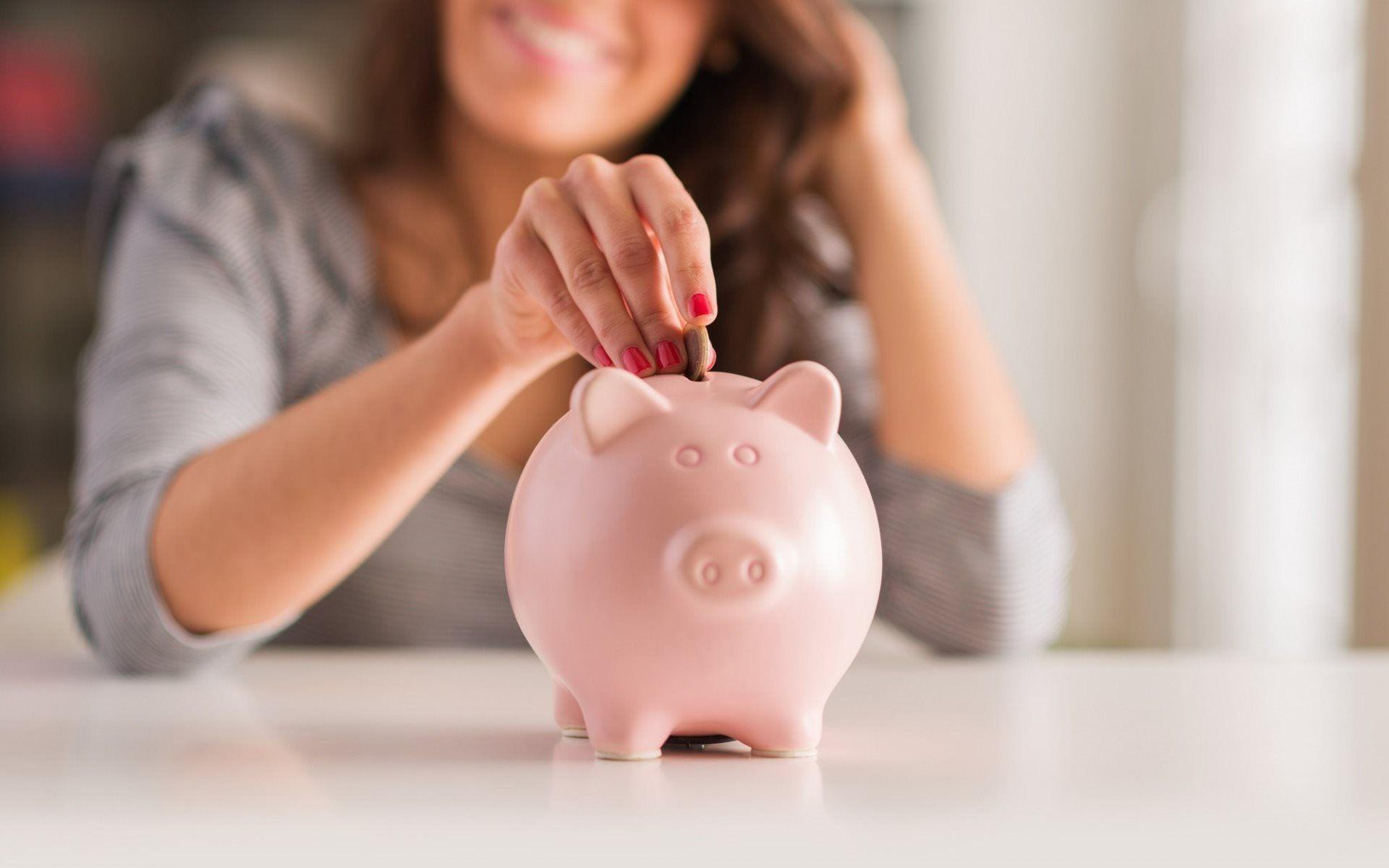 1920x1200 Download wallpaper deposit, saving money, piggy bank, money