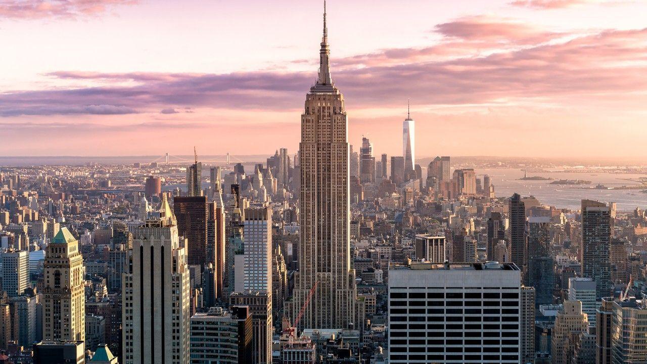 1280x720 Free download Awesome Manhattan Skyline New York City 4K Wallpaper