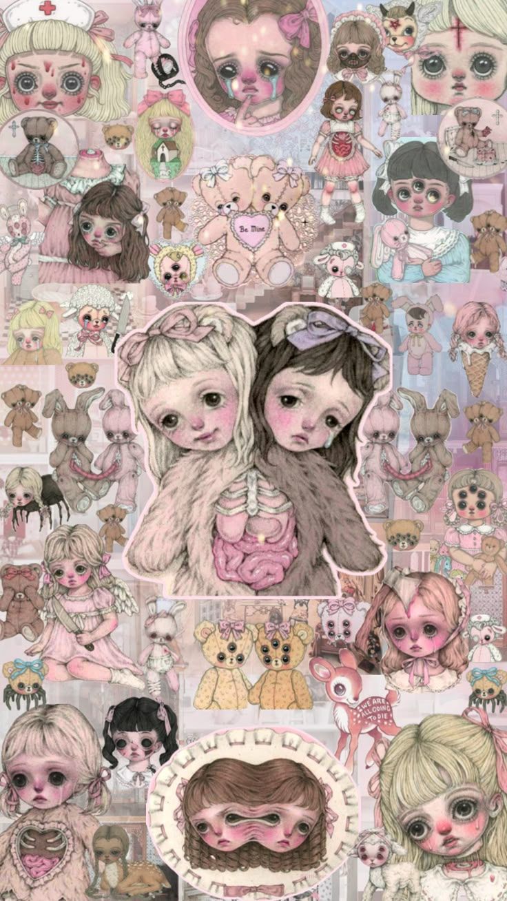 736x1308 creepycute #dollcore #dollete #doll #coquette #dollaesthetic