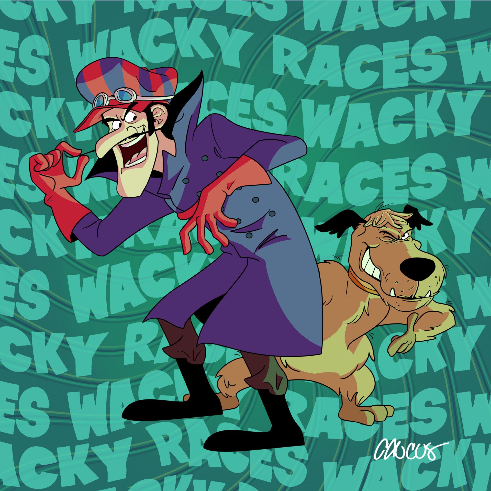 1920x1920 Dick Dastardly and Muttley