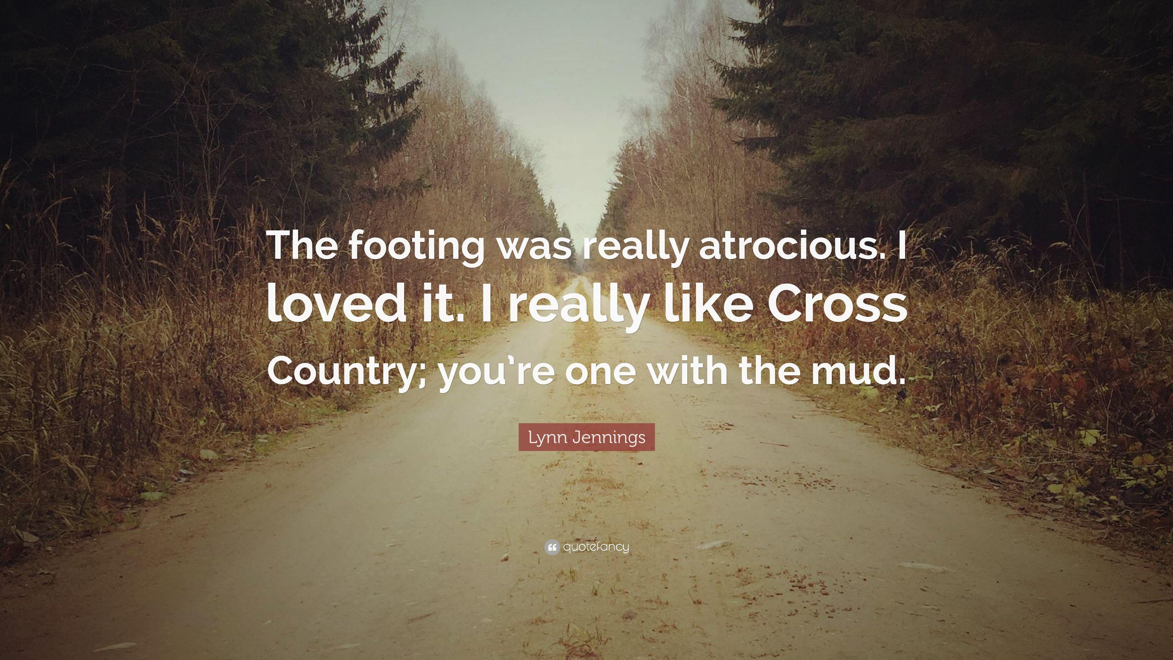 3840x2160 Lynn Jennings Quote: “The footing was really atrocious. I loved it