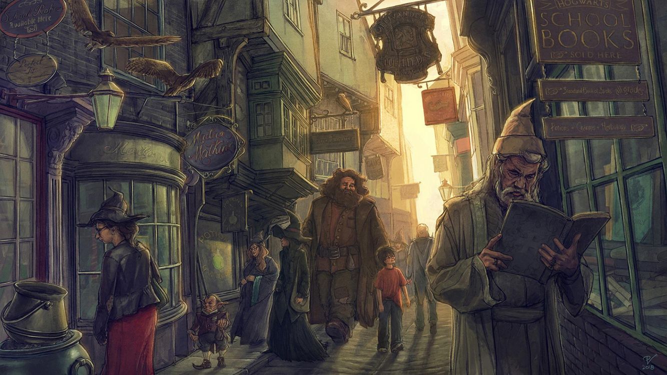 1333x750 Wallpaper Fantasy World Books, Rubeus Hagrid, Harry Potter, Fantasy World, Fantasy Fiction, Background Free Image