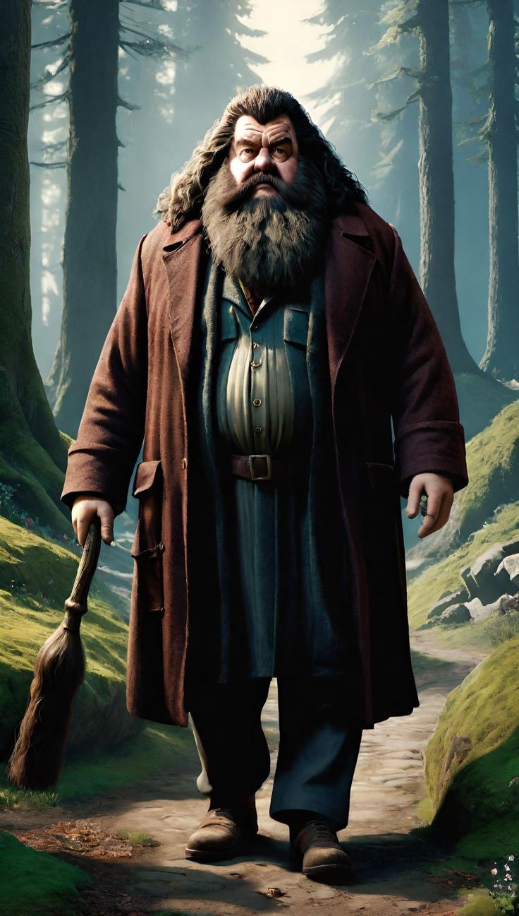 736x1297 Hagrid from Harry Potter Wallpaper Digital Art