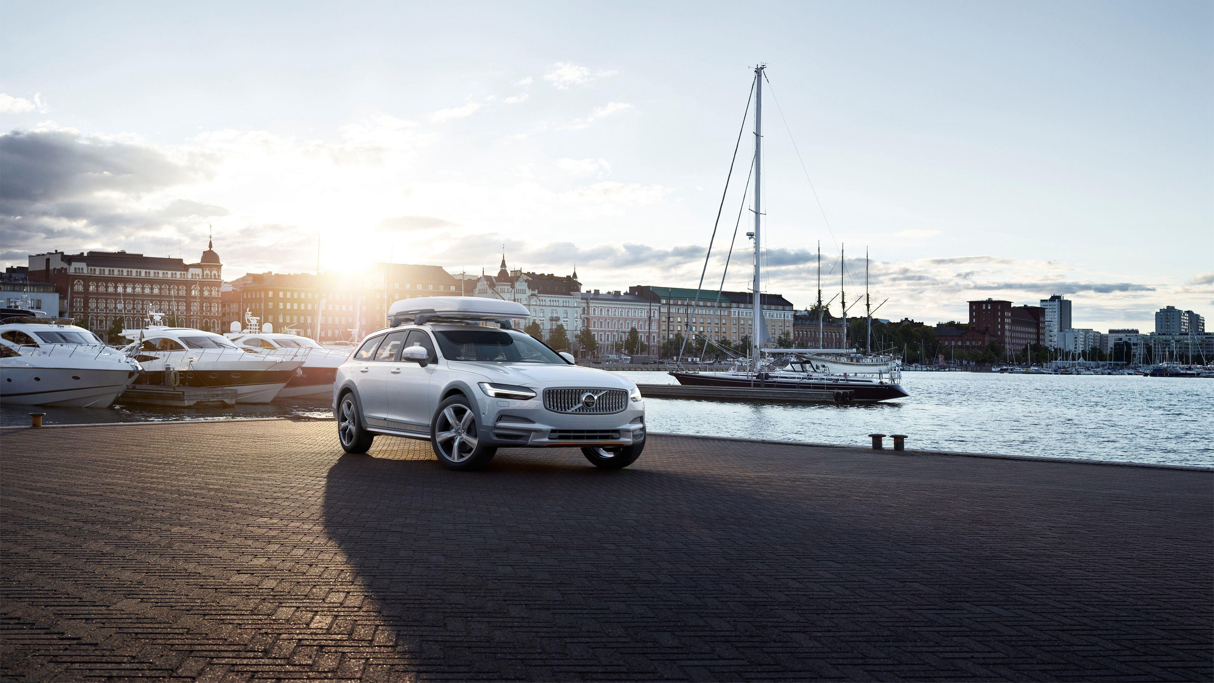 4096x2304 Volvo V90 Cross Country Volvo Ocean Race 4K Wallpaper. HD