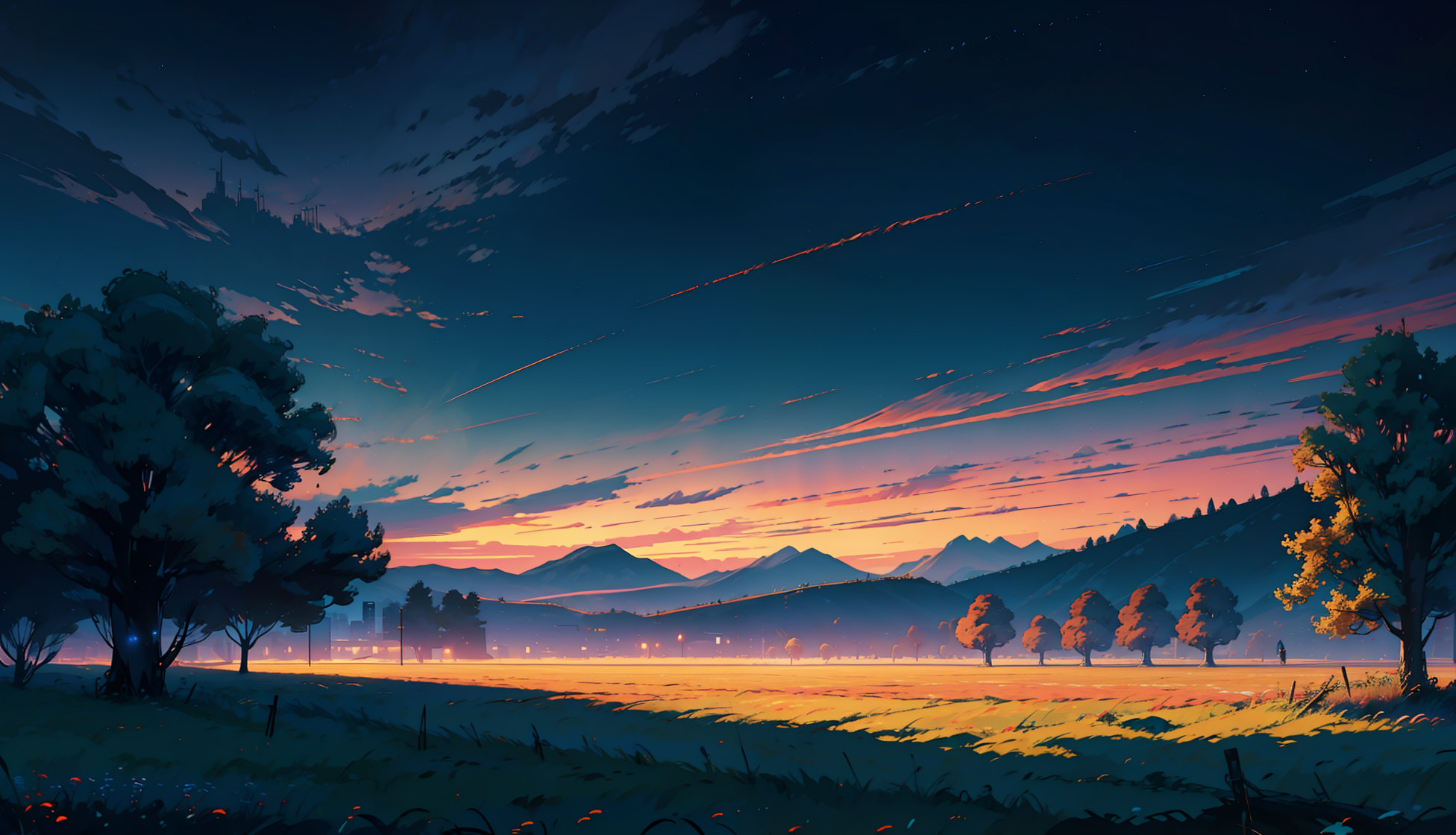 1952x1120 AI Landscape 2023 DIgital Art Wallpaper, HD Anime 4K Wallpaper, Image and Background