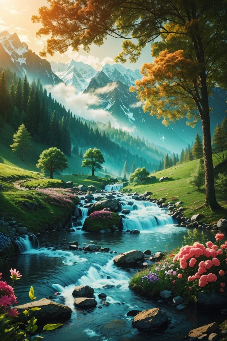 736x1104 AI Generated Scenery Wallpaper For Phone