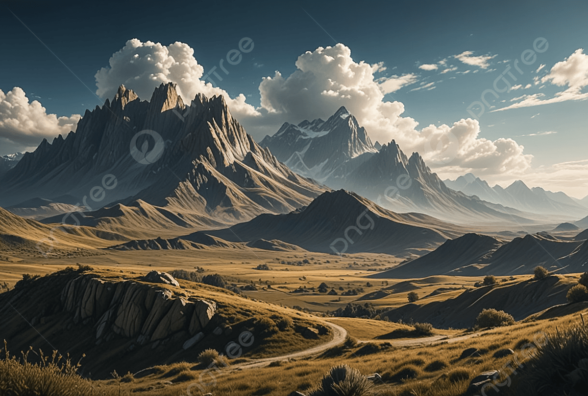 1200x810 Valley Realistic Scene Ai Generated, Valley Landscape Art Created With Ai, Valley Panorama Illustration Made By Ai, Serene Mountain Valley View Using Ai Art Background Image And Wallpaper for Free Download