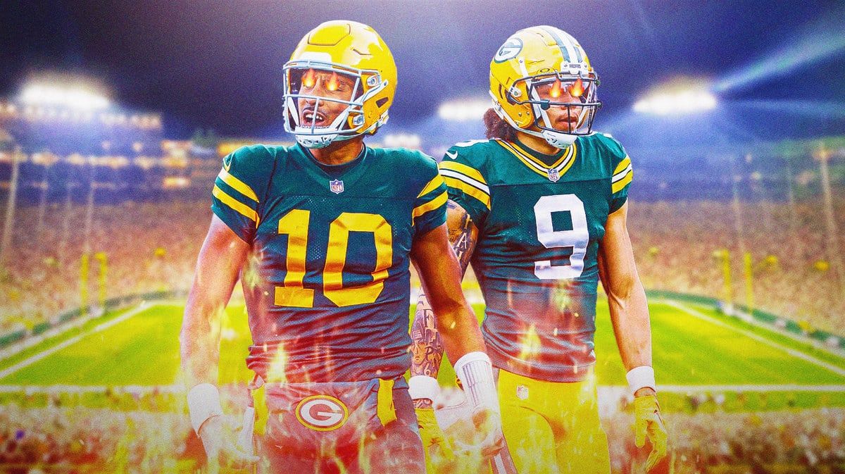 1200x673 Packers' Jordan Love Raves On Christian Watson's 'big Time' Outing Vs. Lions