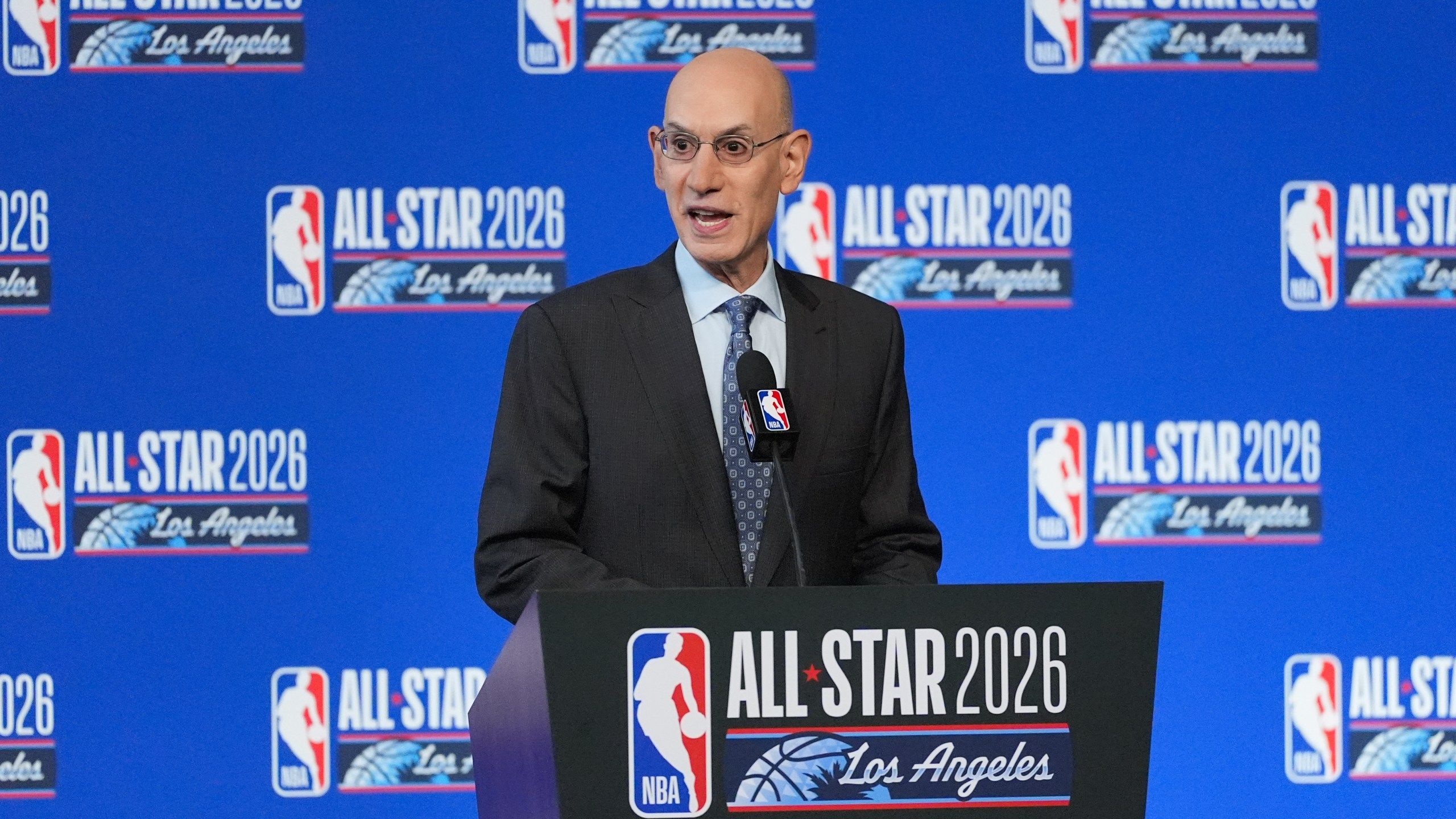 2560x1440 NBA's Adam Silver to consider changing draft lottery, revoking picks to stop teams from tanking. KRQE News 13
