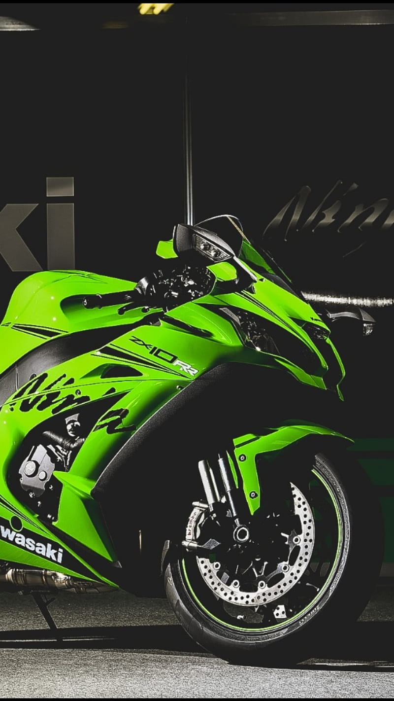 800x1422 Kawasaki ZX10RR, motorcycle, bike, superbike, kawasaki, zx10r, HD phone wallpaper