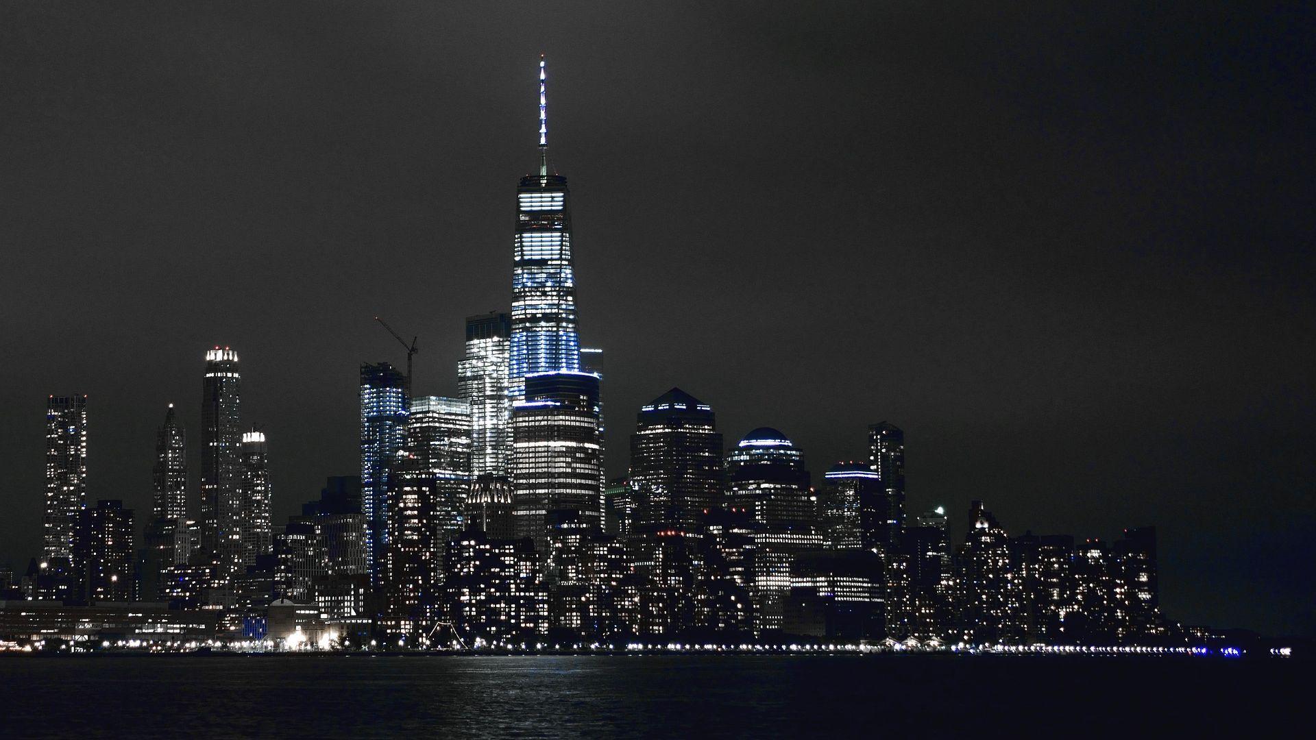 1920x1080 New York City Night View Wallpaper