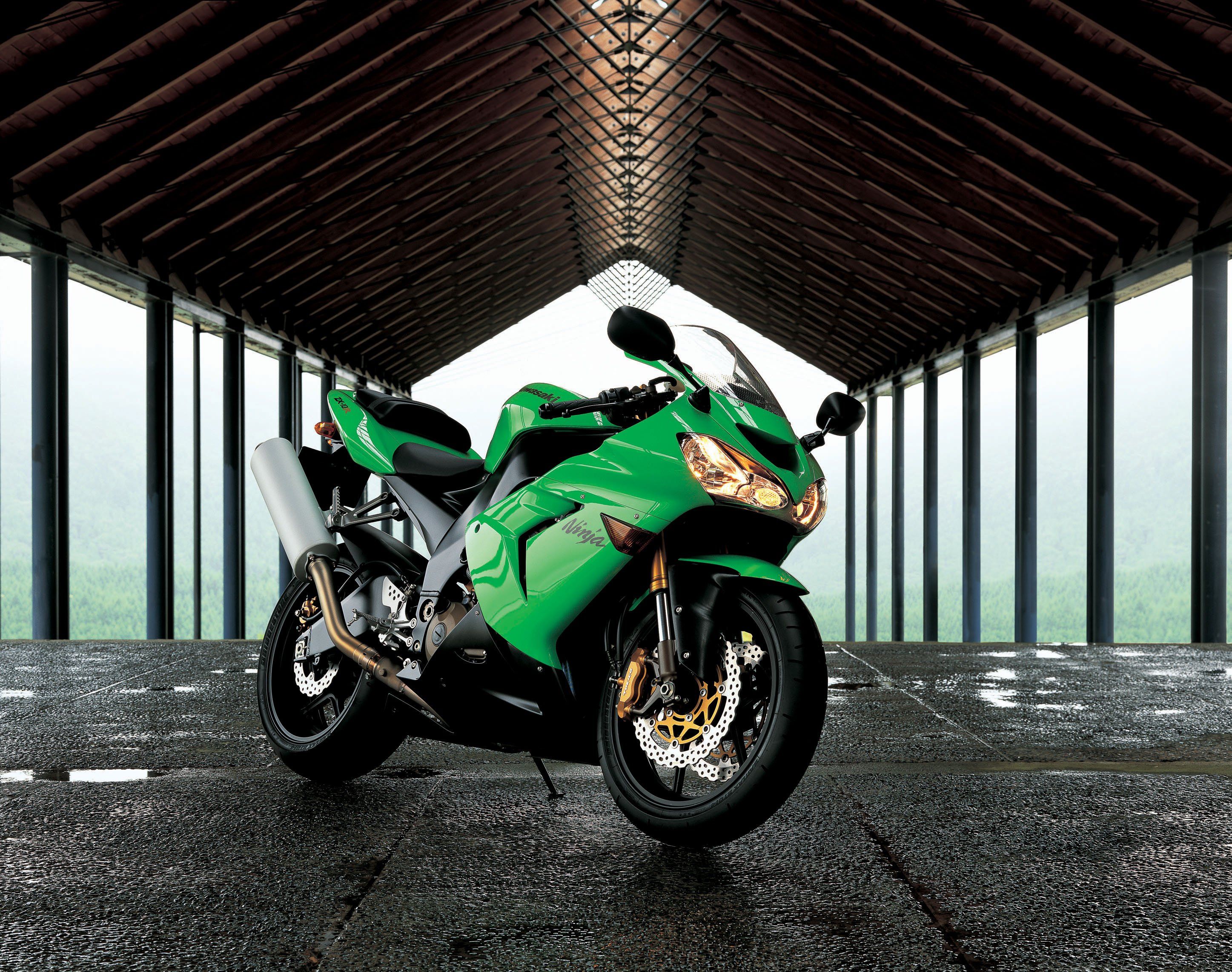2894x2283 kawasaki, Ninja, Zx 10r, Motorcycles, 2004 Wallpaper HD / Desktop and Mobile Background